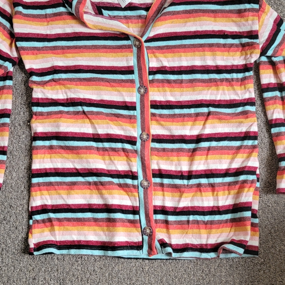 Vibrant Striped cardigan NWT!